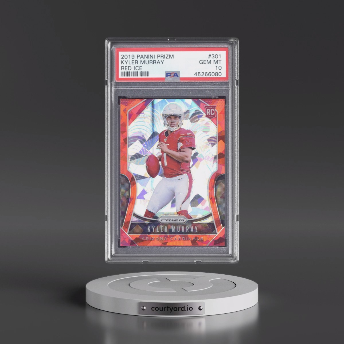 2019 Panini Prizm #301 Kyler Murray - Red Ice (PSA 10 GEM MINT)