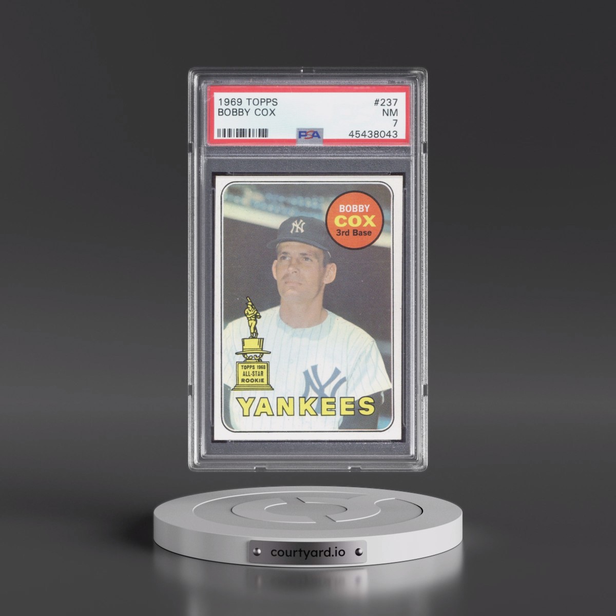 1969 Topps #237 Bobby Cox (PSA 7 NM)