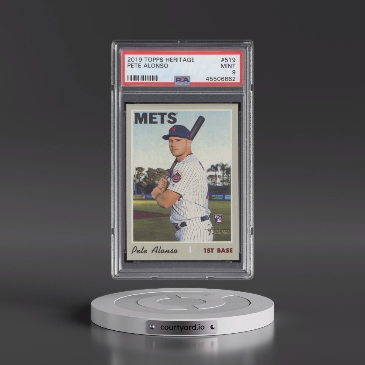 2019 Topps Heritage Pete Alonso #519 PSA 9