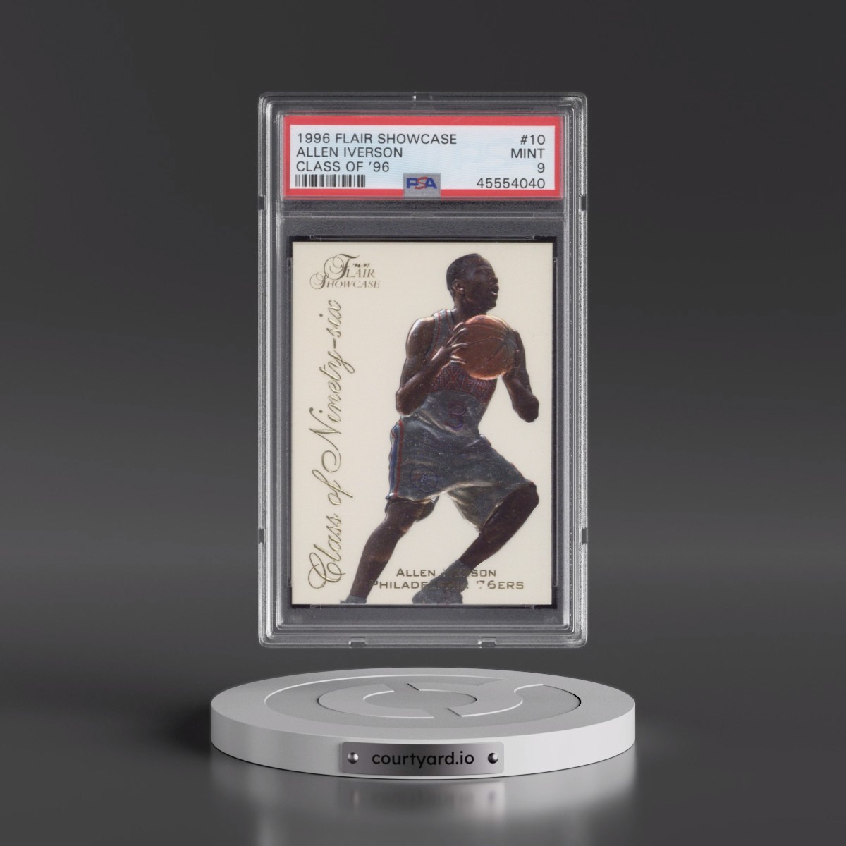 1996 Flair Showcase Class of '96 #10 Allen Iverson (PSA 9 MINT)