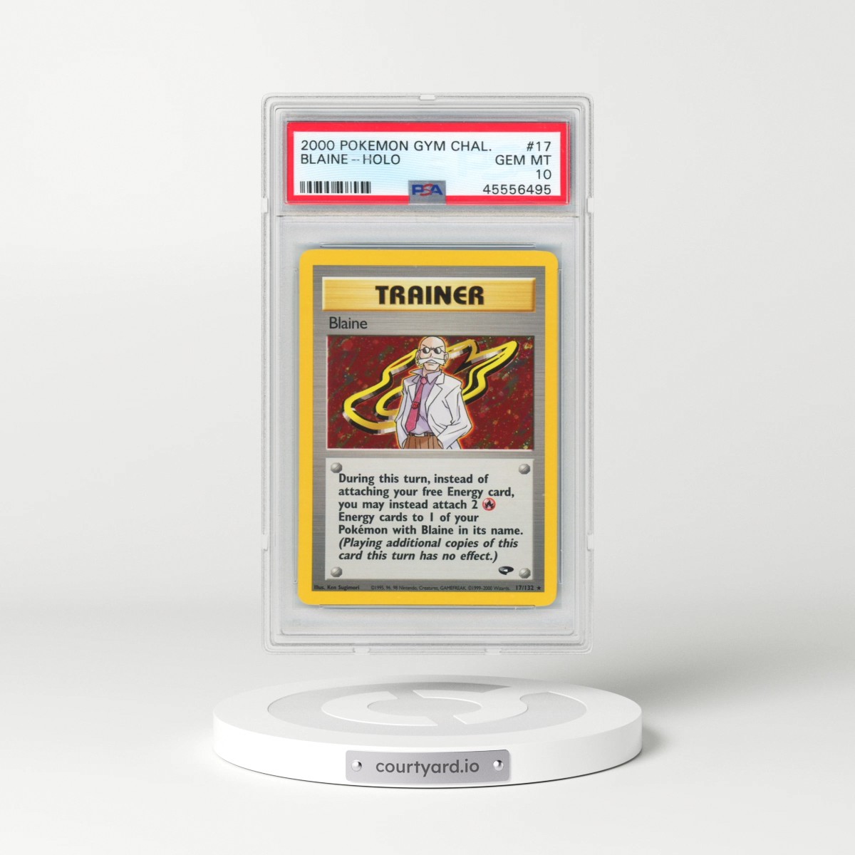 2000 Pokémon Gym Challenge #17 Blaine - Holo (PSA 10 GEM MINT)