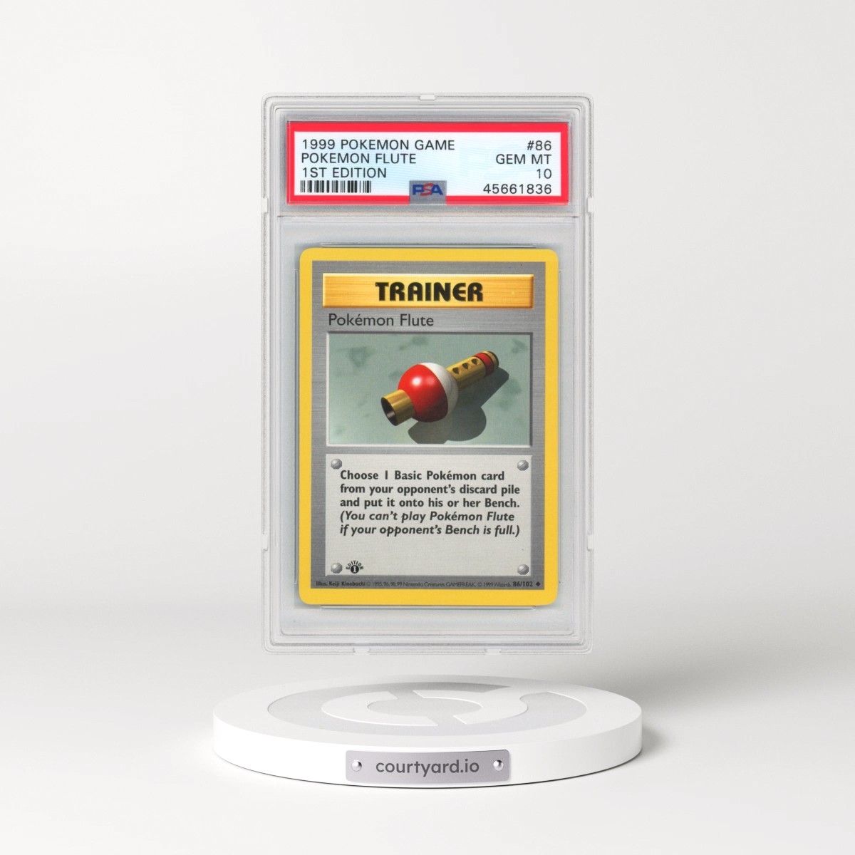 1999 Pokémon Game #86 Pokemon Flute - 1st Edition (PSA 10 GEM MINT)