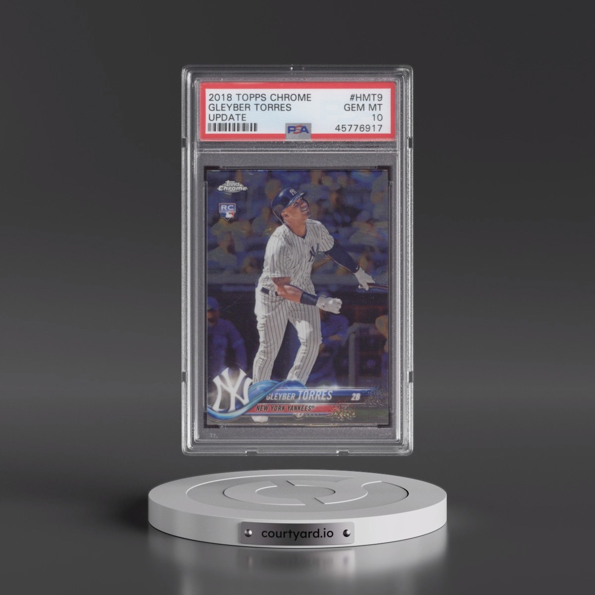2018 Topps Chrome Update Gleyber Torres #HMT9 PSA 10
