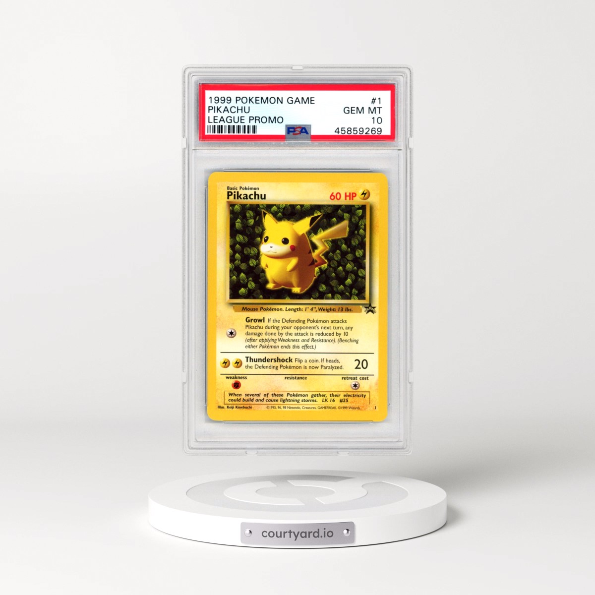 1999 Pokémon League Promo #1 Pikachu (PSA 10 GEM MINT)