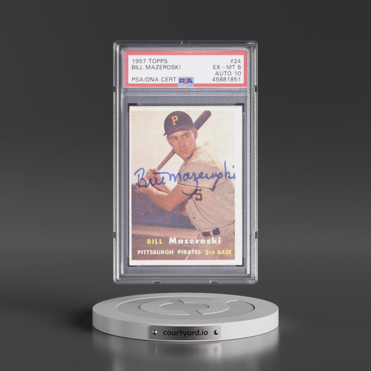 1957 Topps #24 Bill Mazeroski (PSA 6 EX-MT)