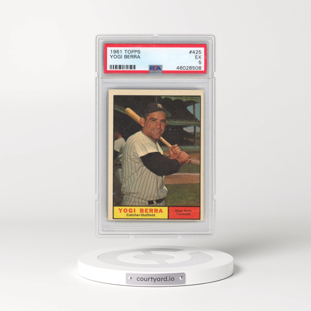 1961 Topps #425 Yogi Berra (PSA 5 EX)