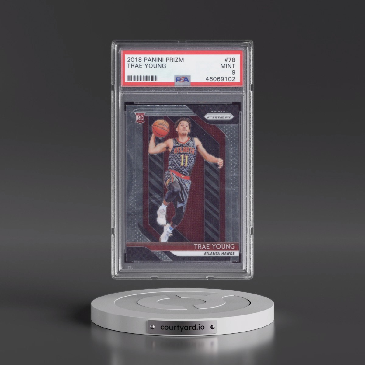 2018 Panini Prizm #78 Trae Young (PSA 9 MINT)