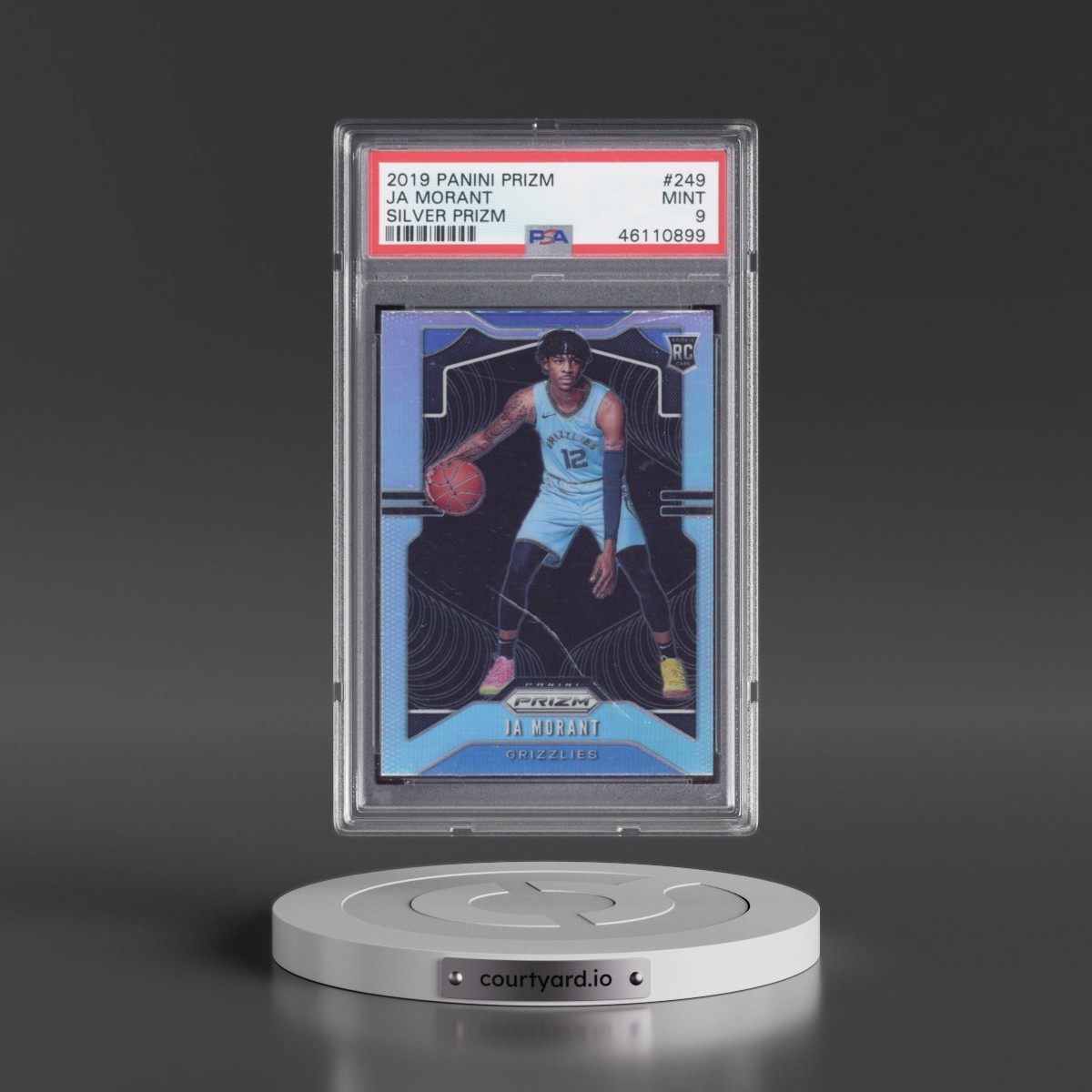 2019 Panini Prizm #249 Ja Morant - Silver Prizm (PSA 9 MINT)