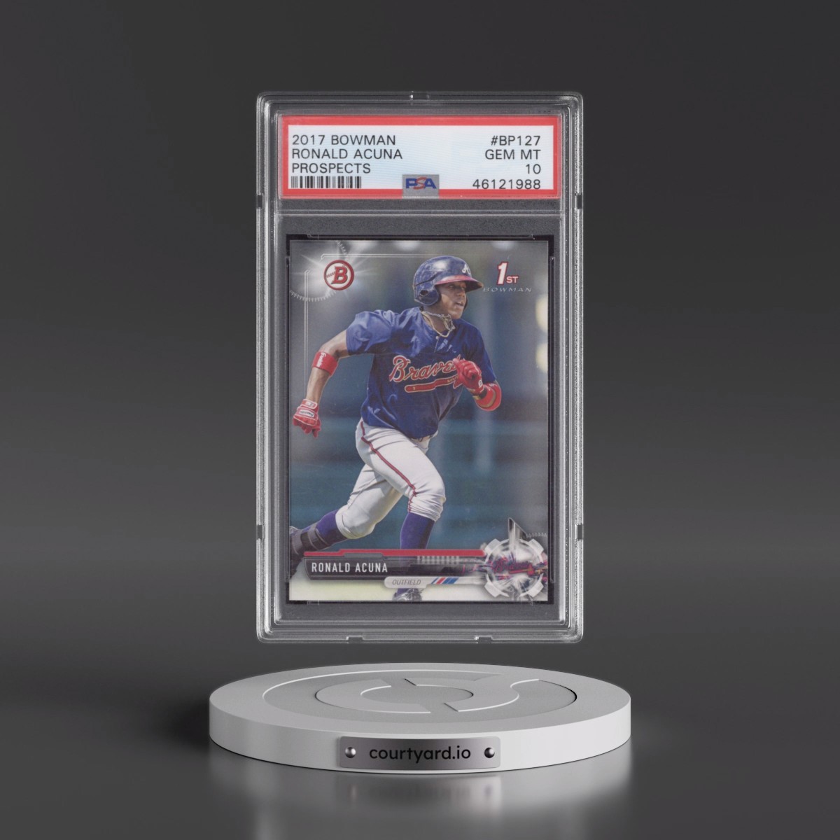 2017 Bowman Prospects #BP127 Ronald Acuna (PSA 10 GEM MINT)