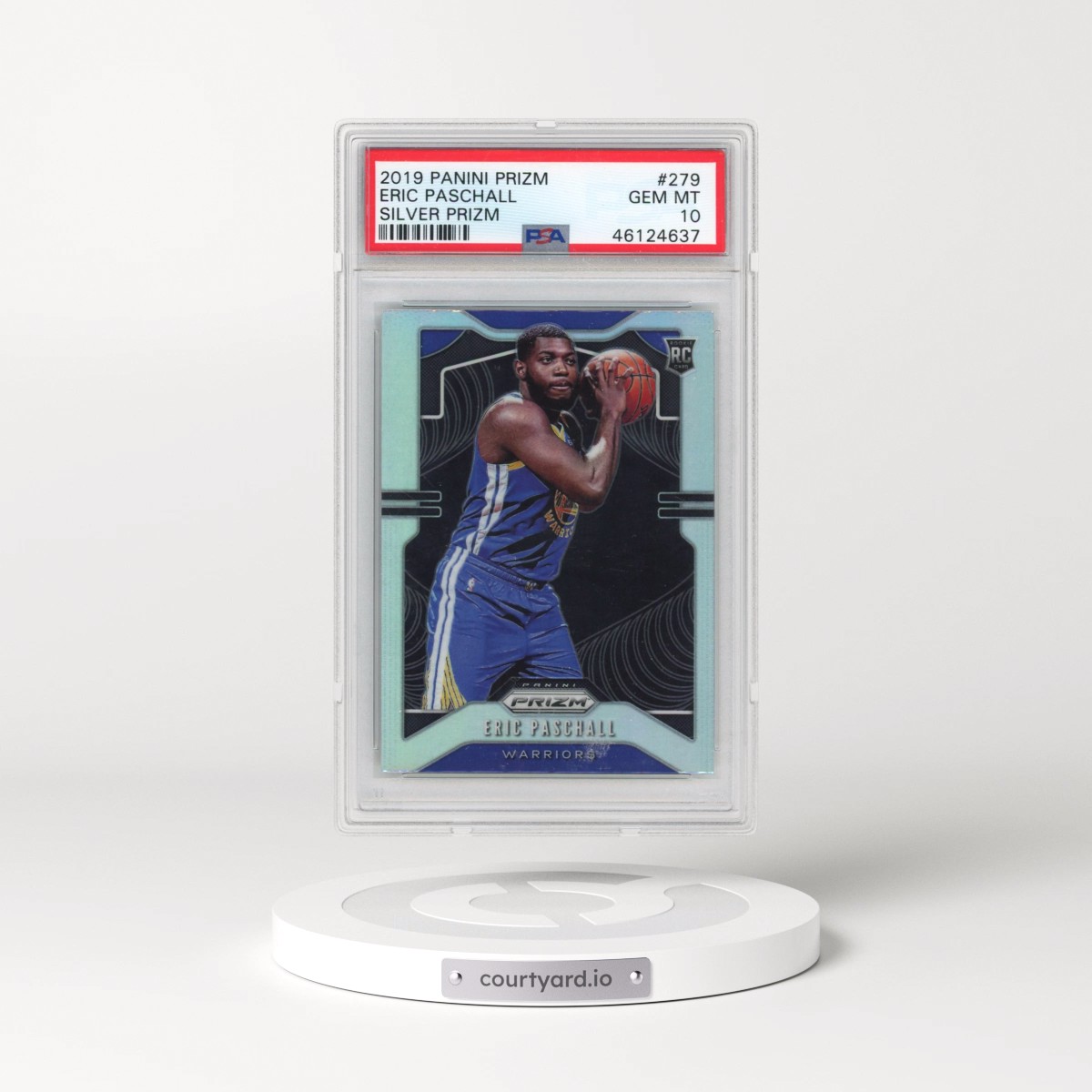 2019 Panini Prizm #279 Eric Paschall - Silver Prizm (PSA 10 GEM MINT)