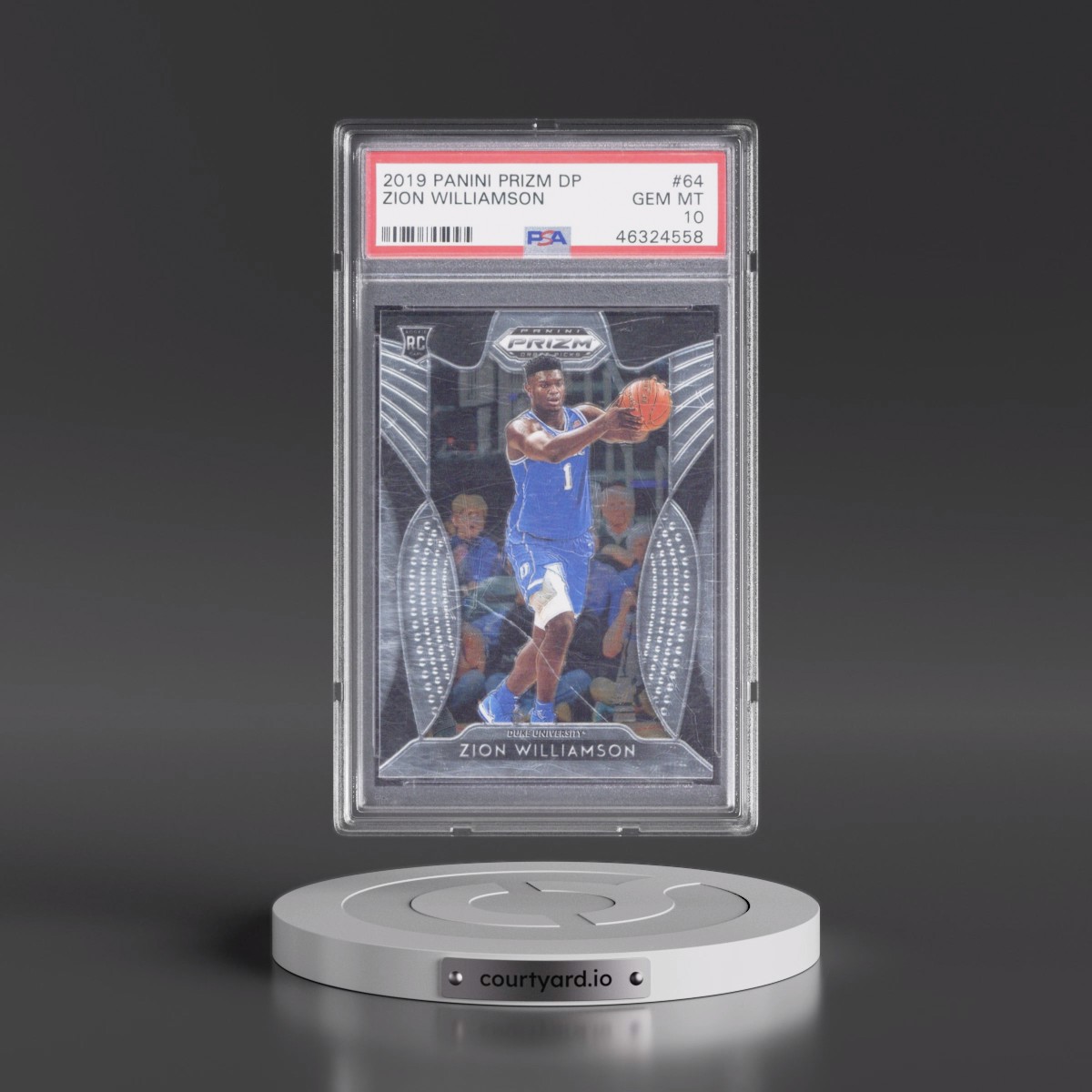 2019 Panini Prizm Draft Picks #64 Zion Williamson (PSA 10 GEM MINT)