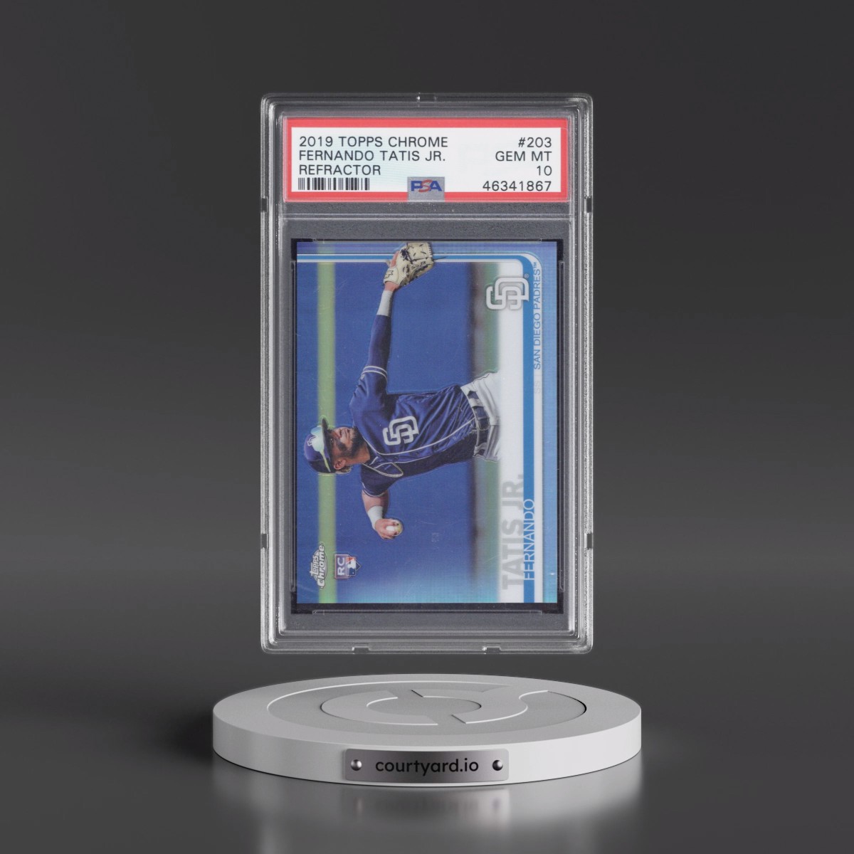 2019 Topps Chrome #203 Fernando Tatis Jr. - Refractor (PSA 10 GEM MINT)