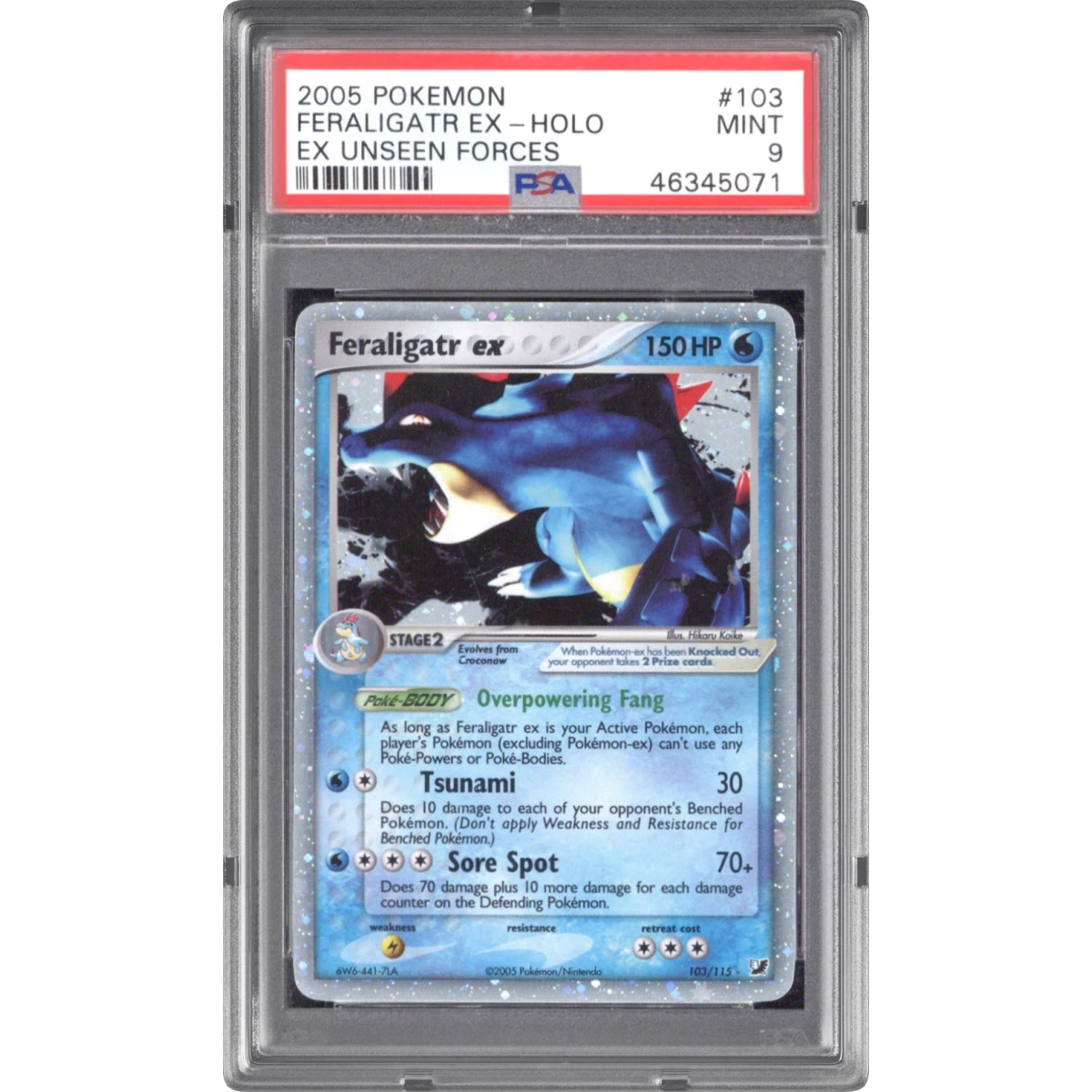 Feraligatr EX card artwork