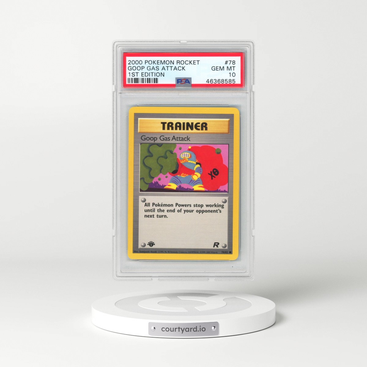 2000 Pokémon Rocket #78 Goop Gas Attack - 1st Edition (PSA 10 GEM MINT)