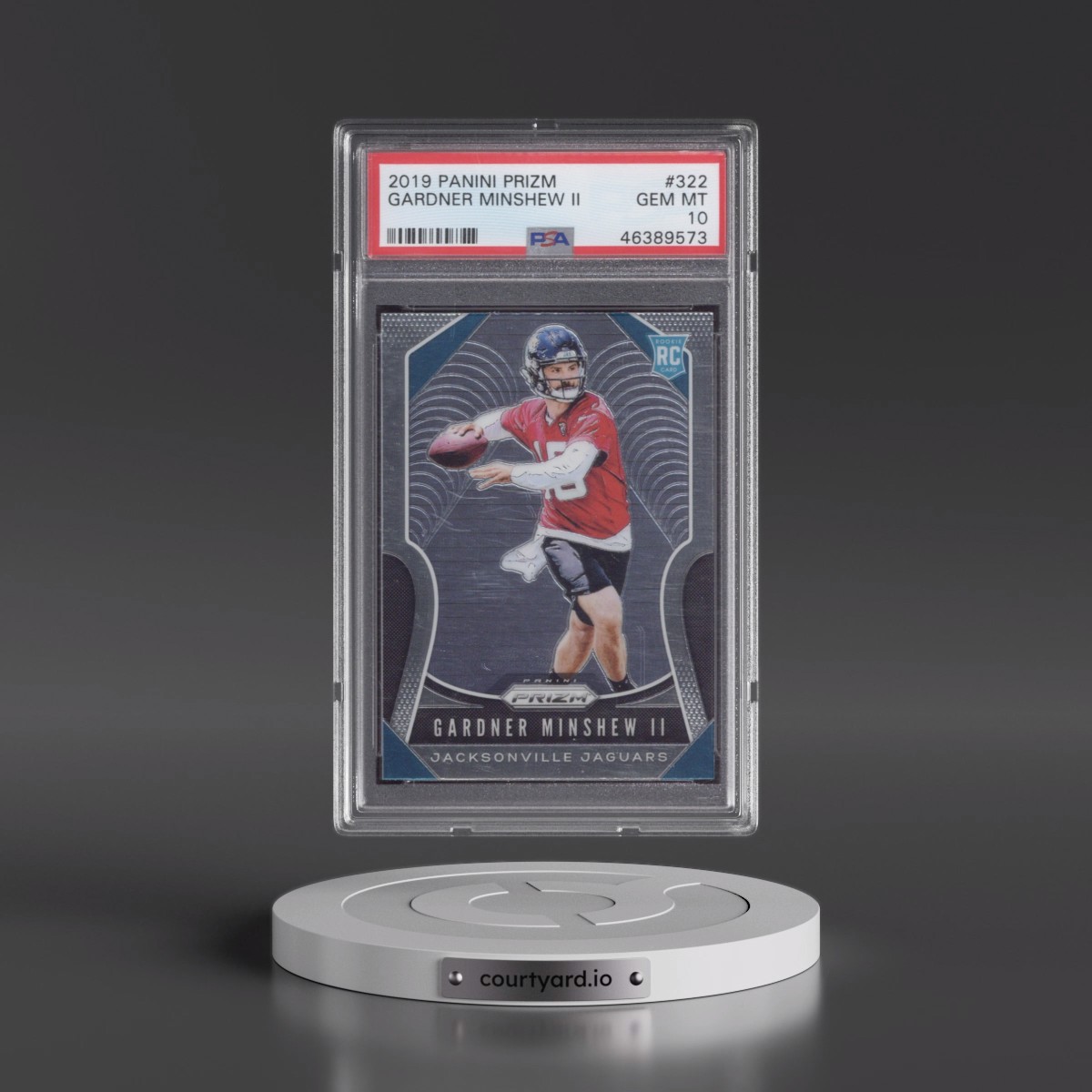 2019 Panini Prizm #322 Gardner Minshew II (PSA 10 GEM MINT)