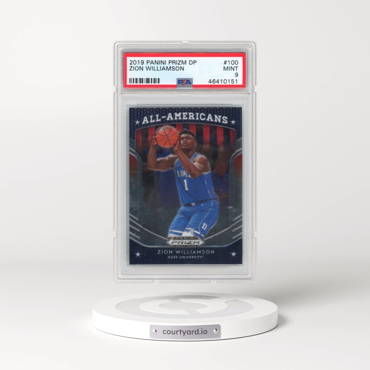 2019 Panini Prizm Draft Picks Zion Williamson #100 PSA 9