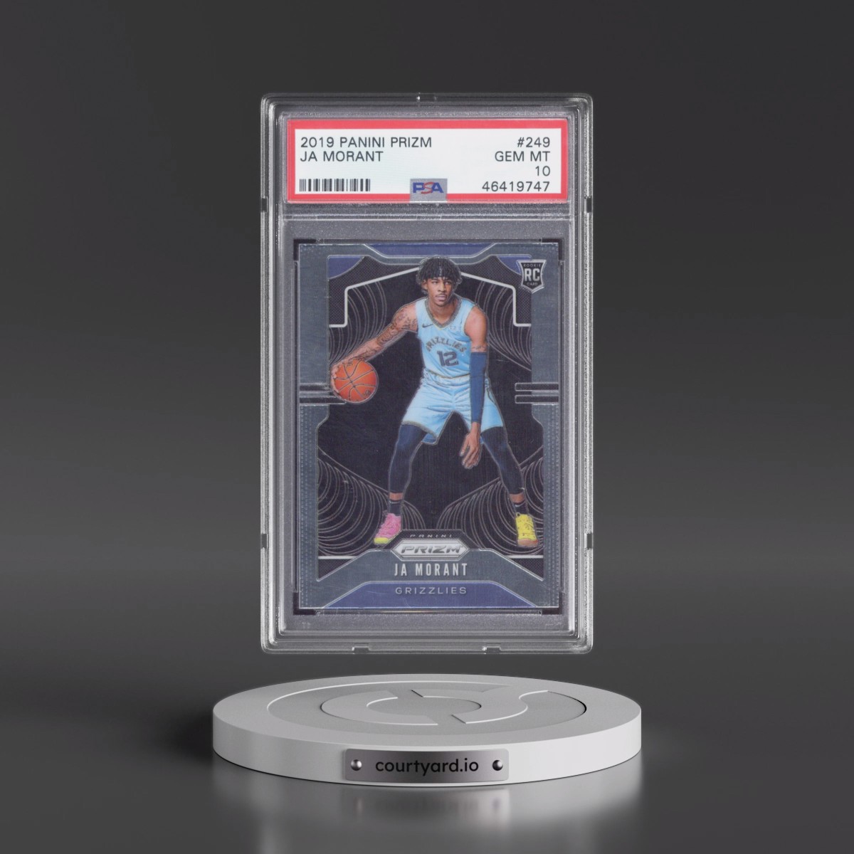 2019 Panini Prizm #249 Ja Morant (PSA 10 GEM MINT)