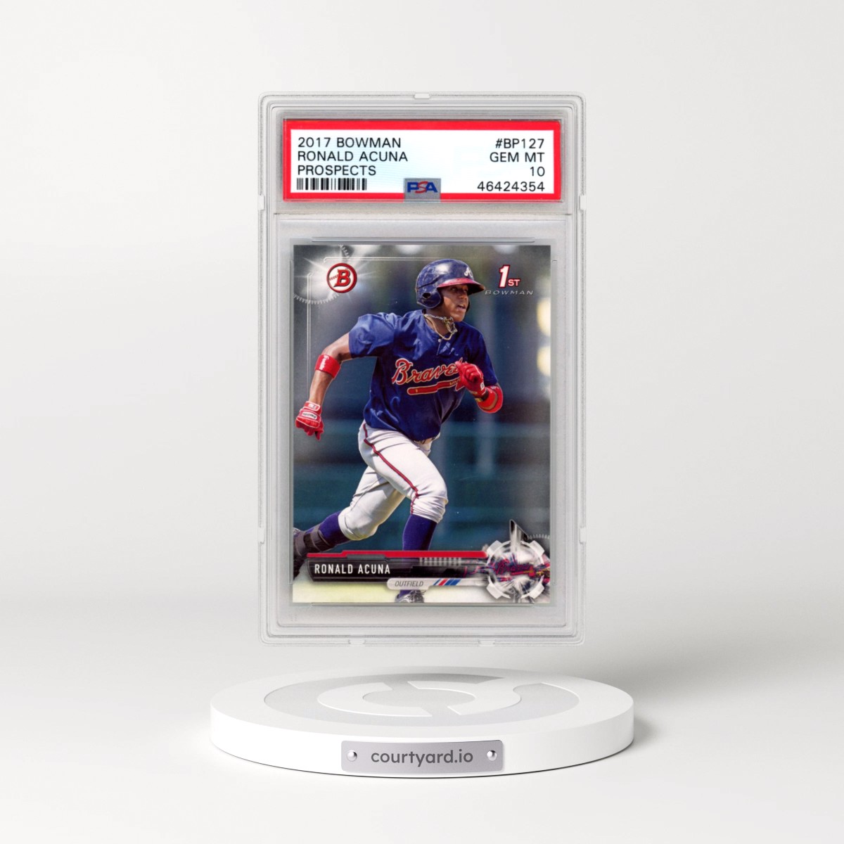 2017 Bowman Prospects #BP127 Ronald Acuna (PSA 10 GEM MINT)