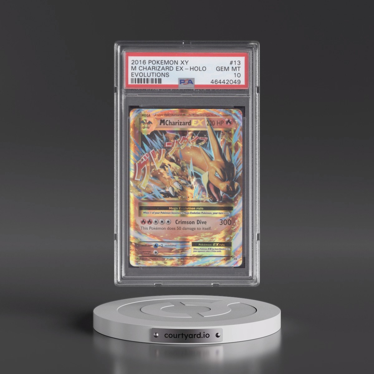 2016 Pokémon XY Evolutions #13 M Charizard EX - Holo (PSA 10 GEM MINT)