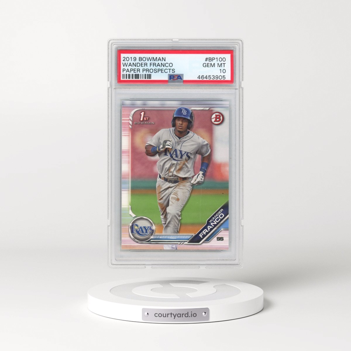 2019 Bowman Paper Prospects #BP100 Wander Franco (PSA 10 GEM MINT)