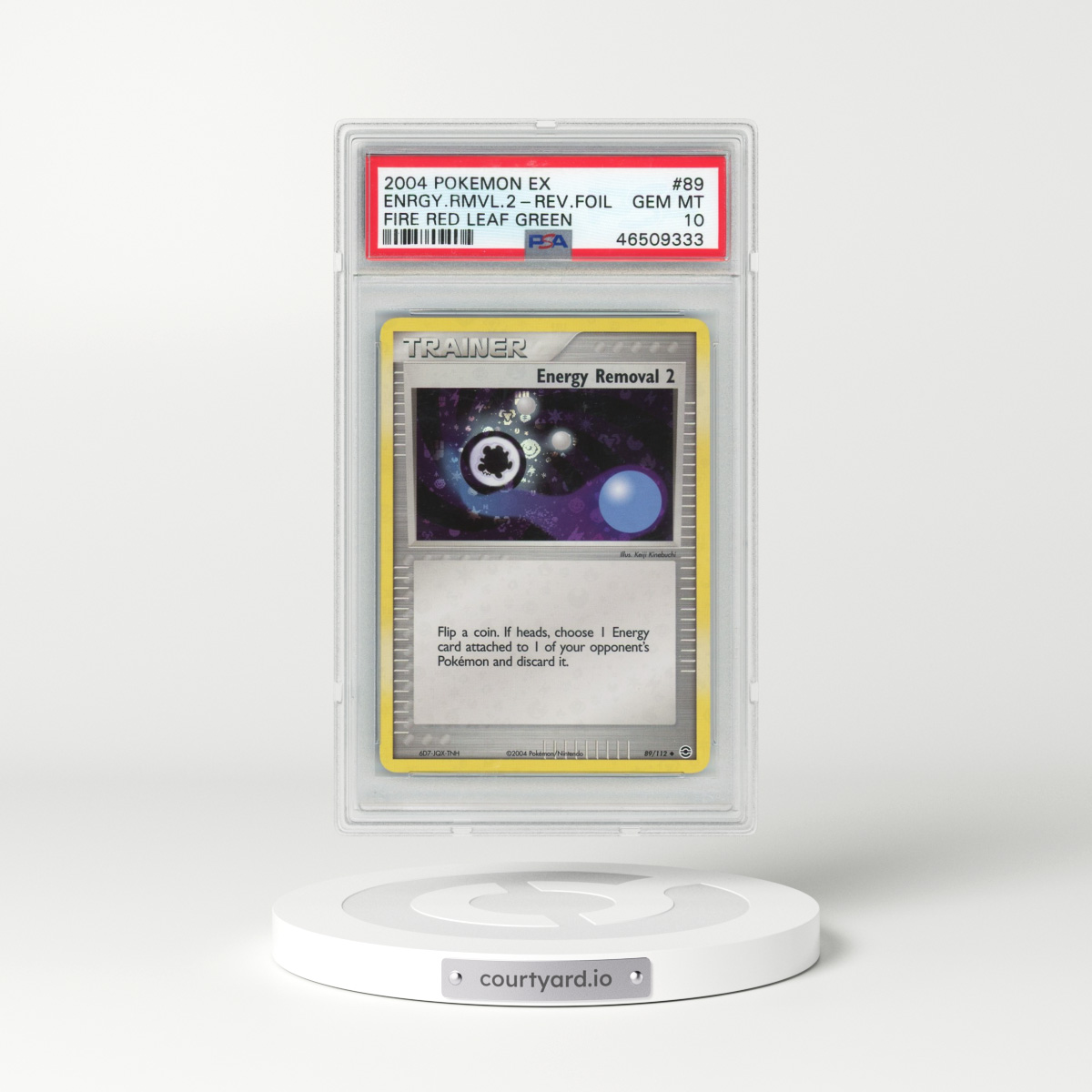 2004 Pokémon EX Fire Red & Leaf Green #89 Energy Removal 2 - Reverse Foil (PSA 10 GEM MINT)