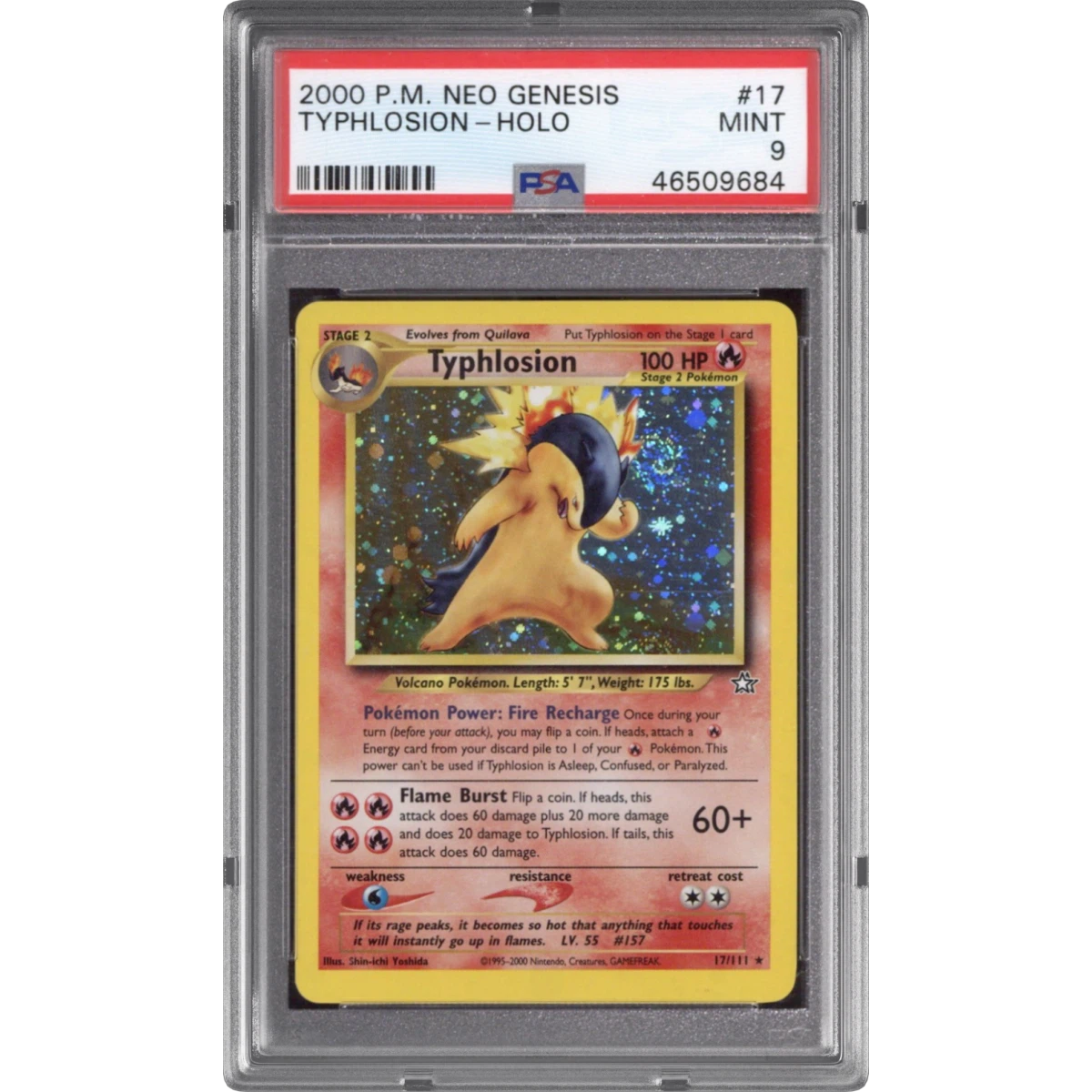 Typhlosion card artwork