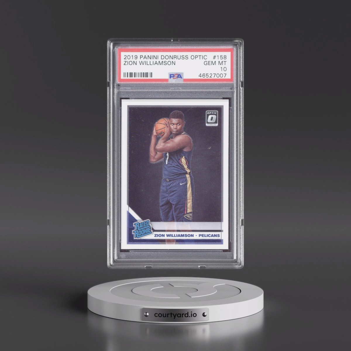 2019 Panini Donruss Optic #158 Zion Williamson (PSA 10 GEM MINT)