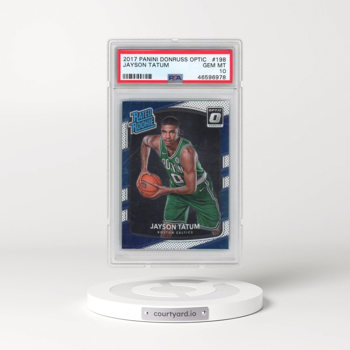 2017 Panini Donruss Optic #198 Jayson Tatum (PSA 10 GEM MINT)