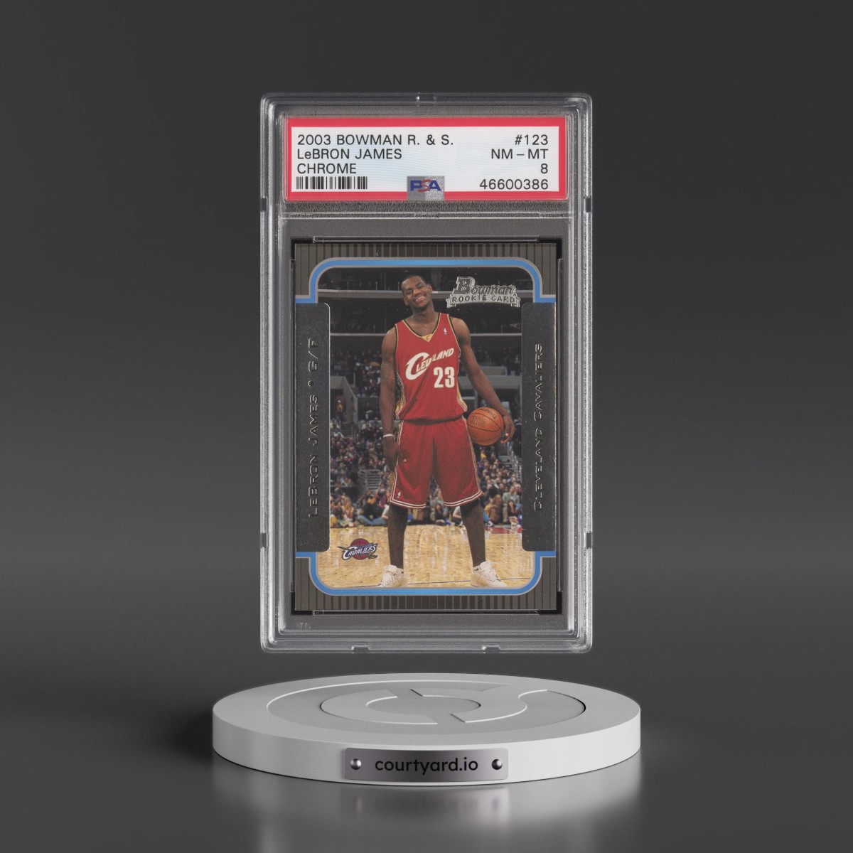 2003 Bowman Rookies & Stars #123 LeBron James - Chrome (PSA 8 NM-MT)