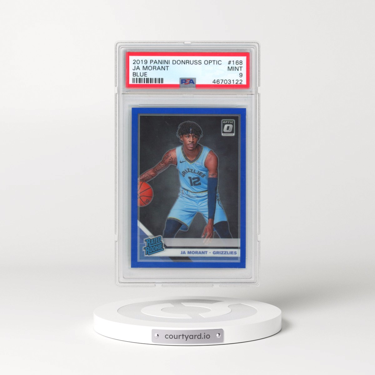 2019 Panini Donruss Optic #168 Ja Morant - Blue (PSA 9 MINT)
