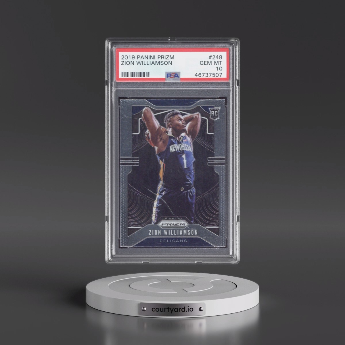 2019 Panini Prizm #248 Zion Williamson (PSA 10 GEM MINT)