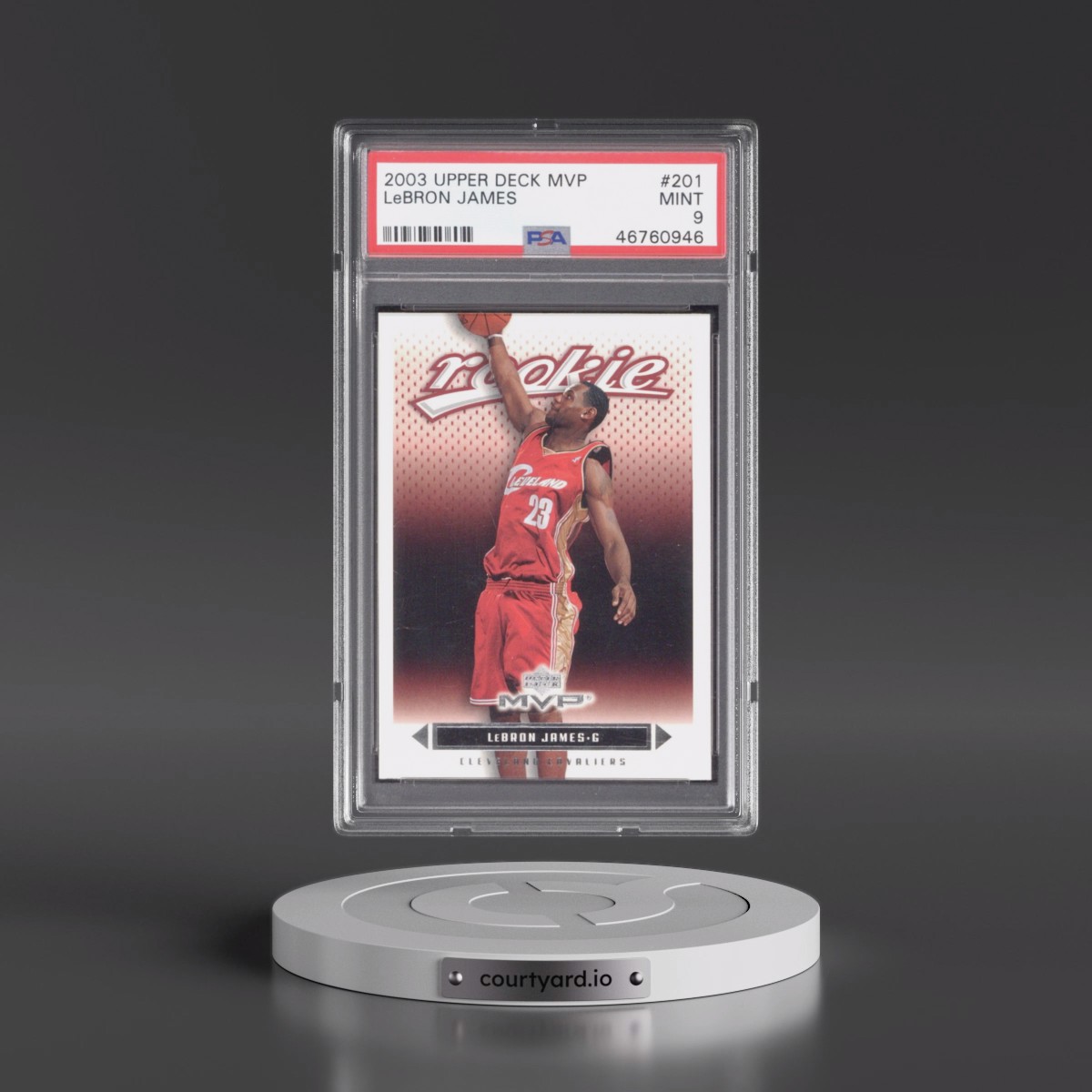 2003 Upper Deck MVP #201 LeBron James (PSA 9 MINT)