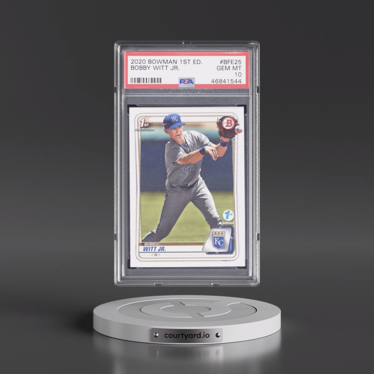 2020 Bowman 1st Edition #BFE25 Bobby Witt Jr. (PSA 10 GEM MINT)
