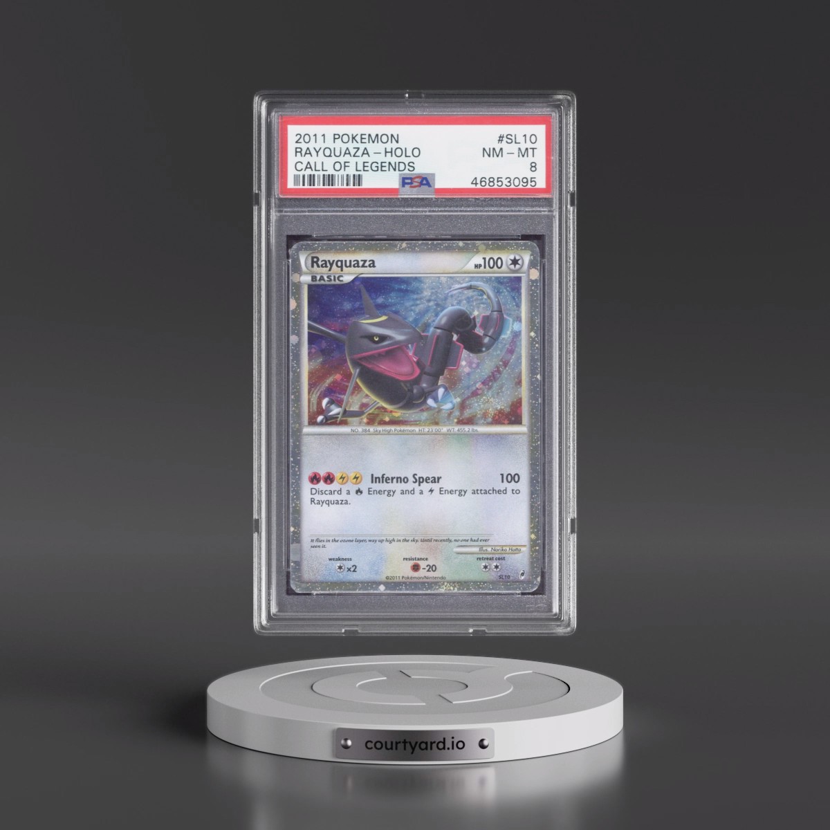 2011 Pokémon Call of Legends Rayquaza - Holo #SL10 PSA 8