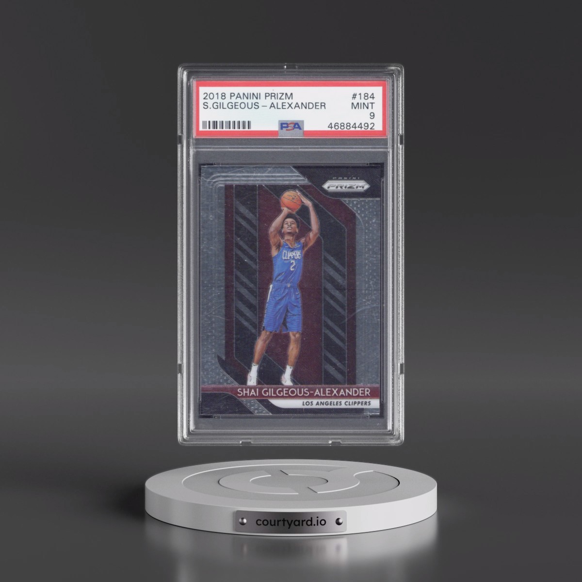 2018 Panini Prizm #184 Shai Gilgeous-Alexander (PSA 9 MINT)