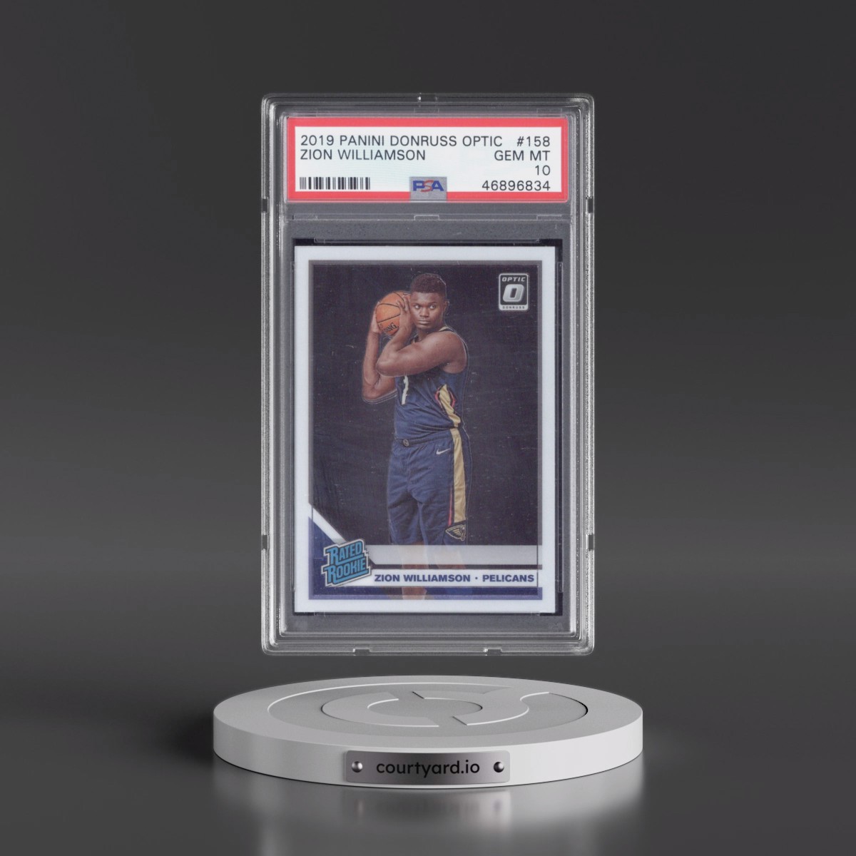 2019 Panini Donruss Optic #158 Zion Williamson (PSA 10 GEM MINT)