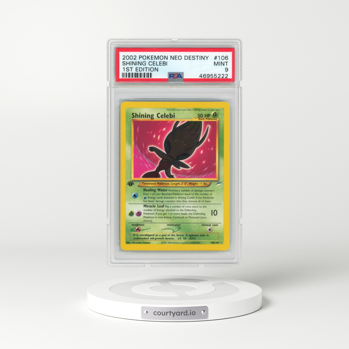 2002 Pokémon Neo Destiny #106 Shining Celebi - 1st Edition Holo (PSA 9 MINT)