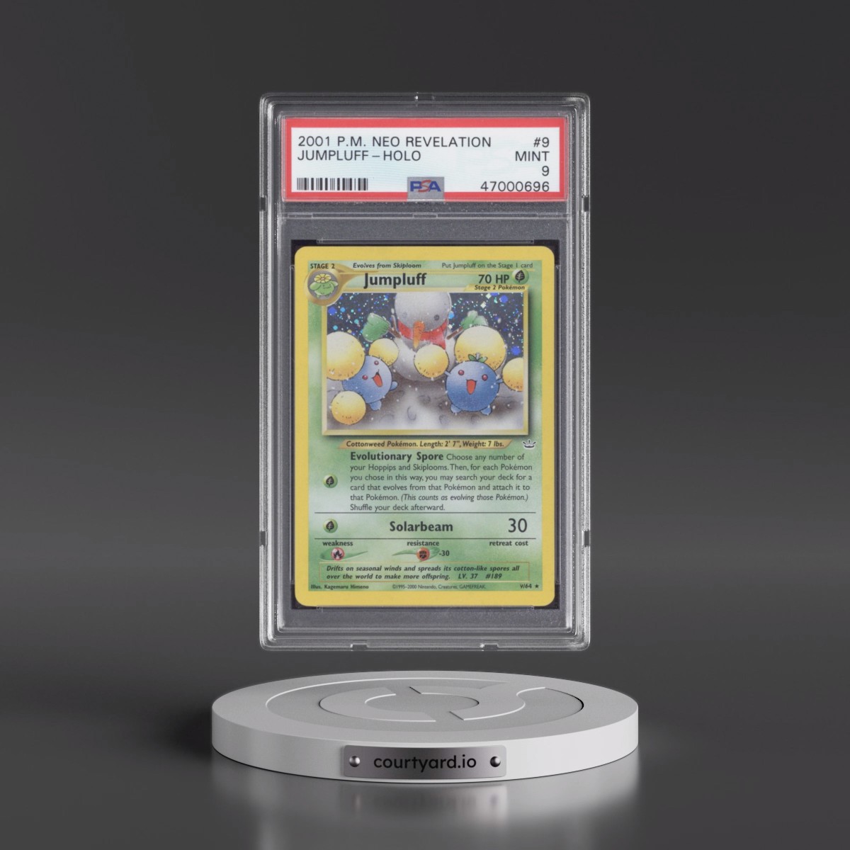 2001 Pokémon Neo Revelation #9 Jumpluff - Holo (PSA 9 MINT)