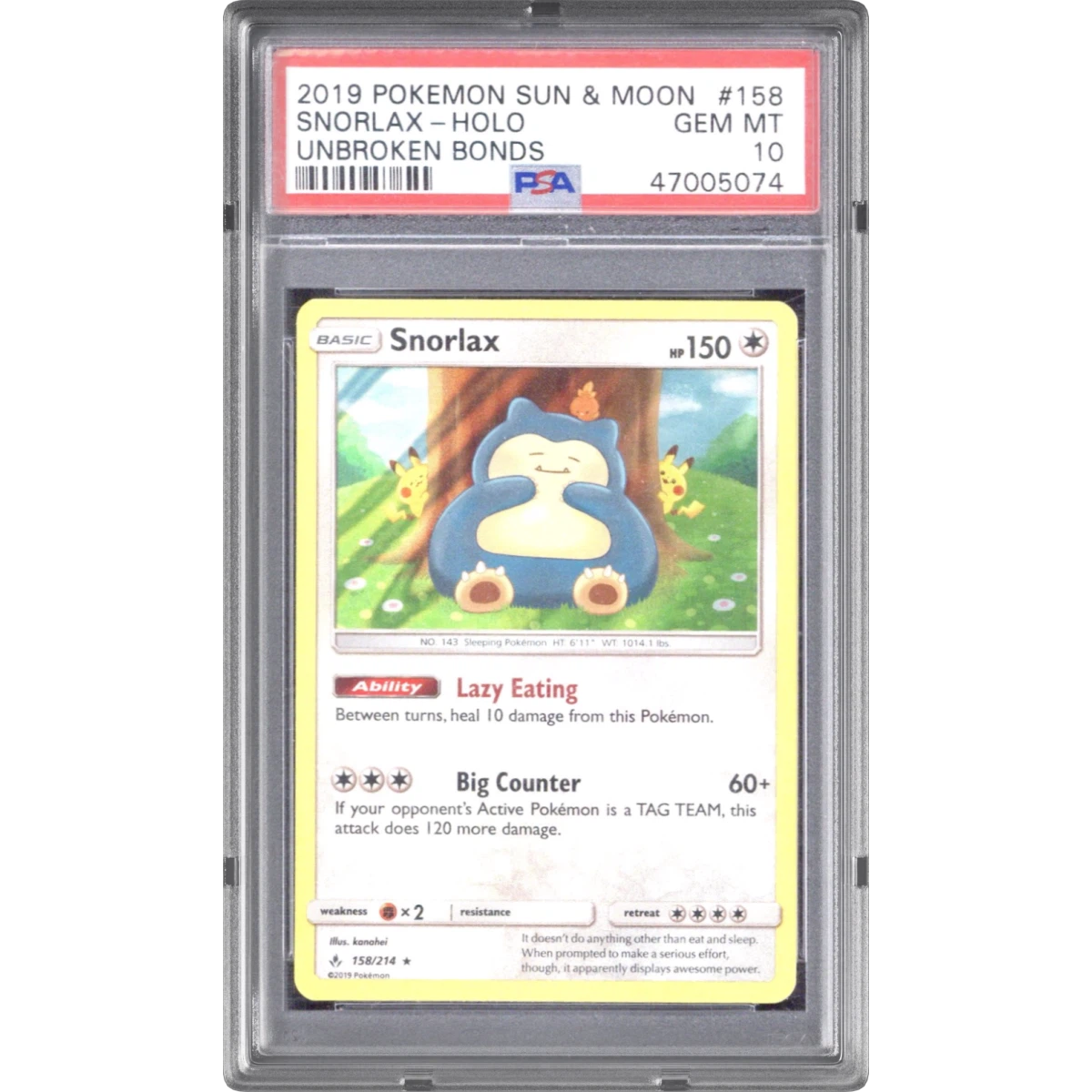 Snorlax card artwork