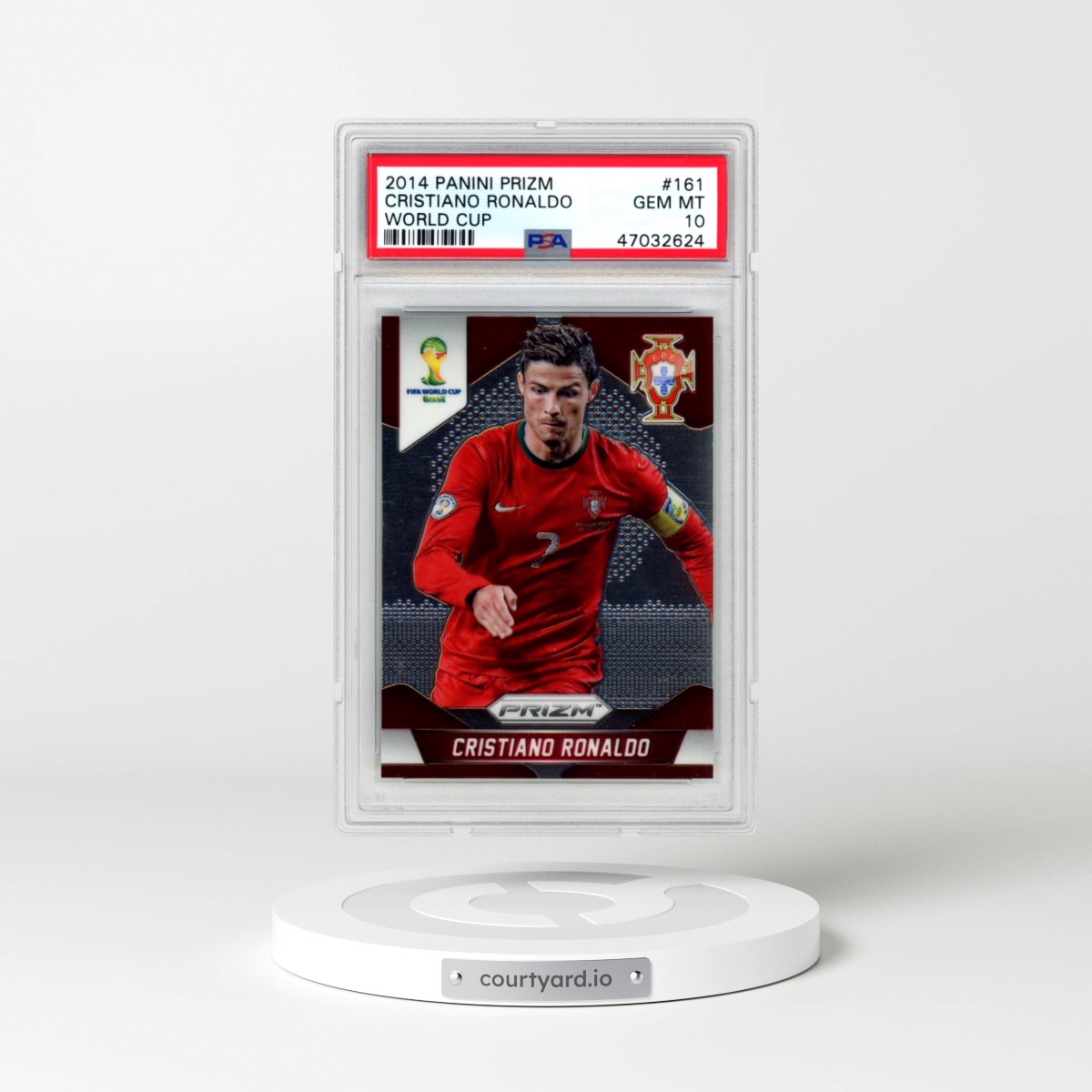 2014 Panini Prizm World Cup #161 Cristiano Ronaldo (PSA 10 GEM MINT)