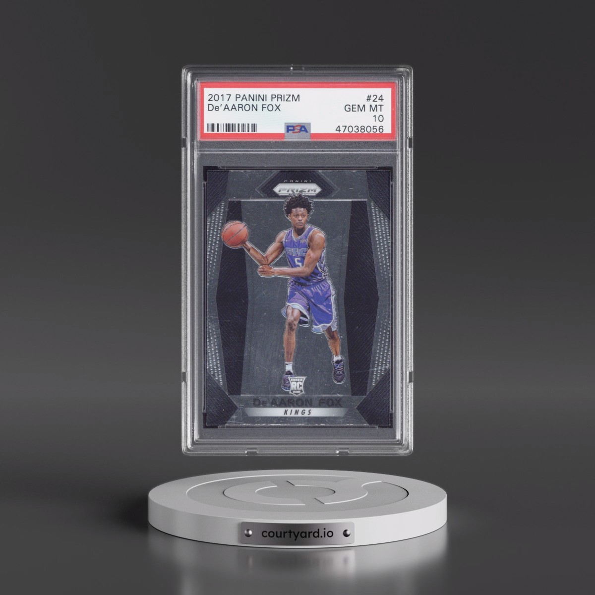 2017 Panini Prizm #24 DE'Aaron Fox (PSA 10 GEM MINT)