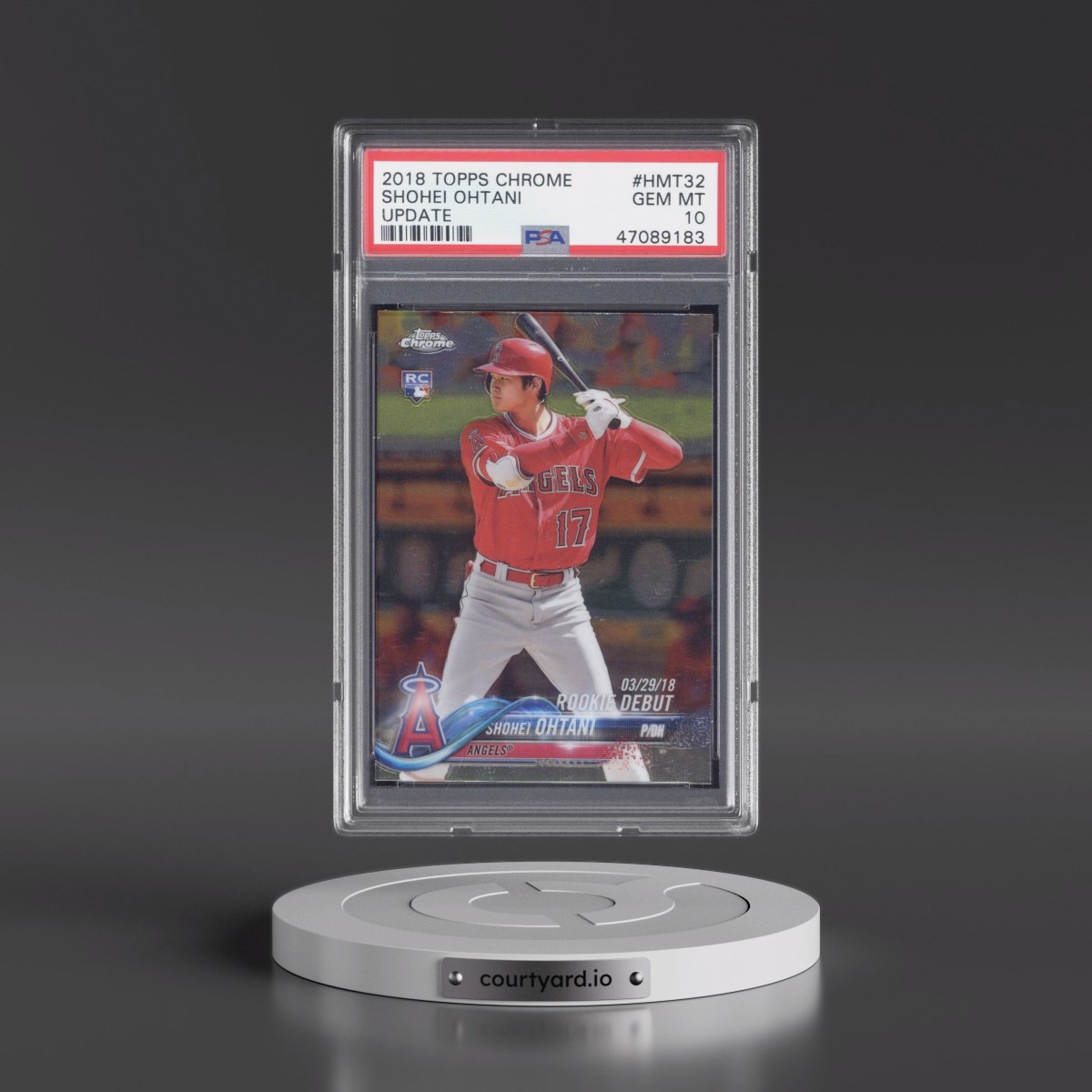 2018 Topps Chrome Update Shohei Ohtani #HMT32 PSA 10