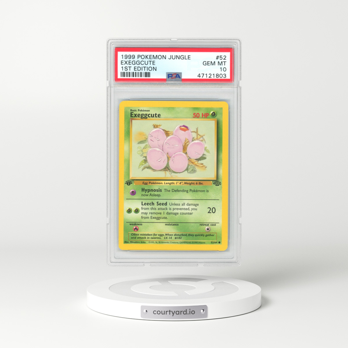 1999 Jungle #52 Exeggcute - 1st Edition (PSA 10 GEM MINT)