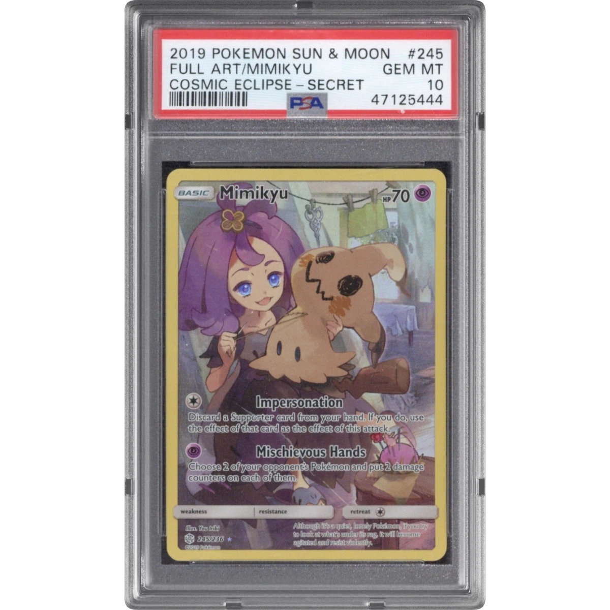 Mimikyu card artwork