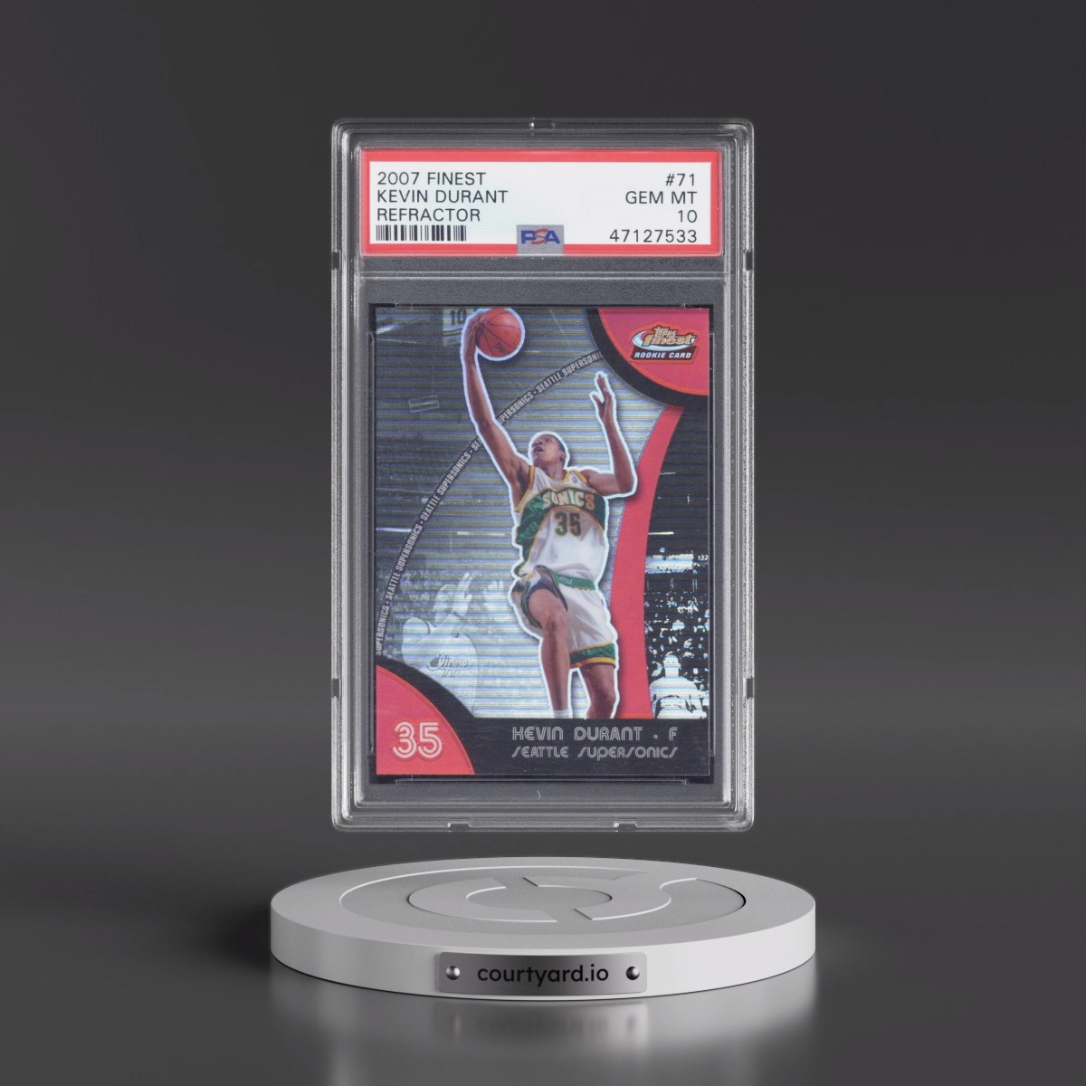 2007 Finest Kevin Durant - Refractor #71 PSA 10