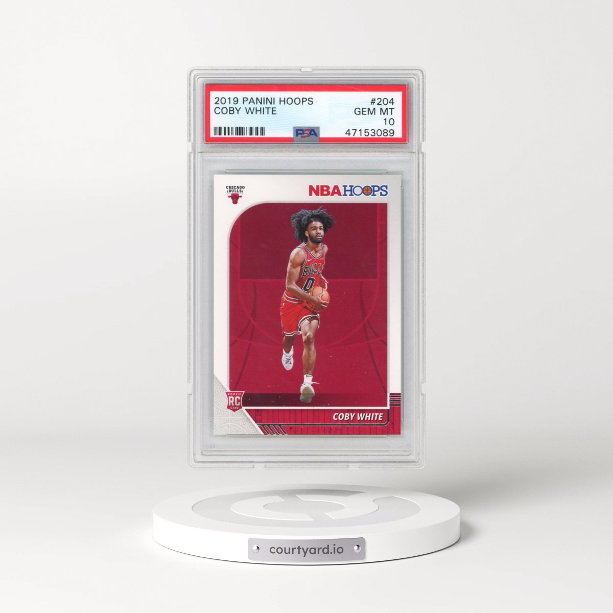 2019 Panini Hoops #204 Coby White (PSA 10 GEM MINT)