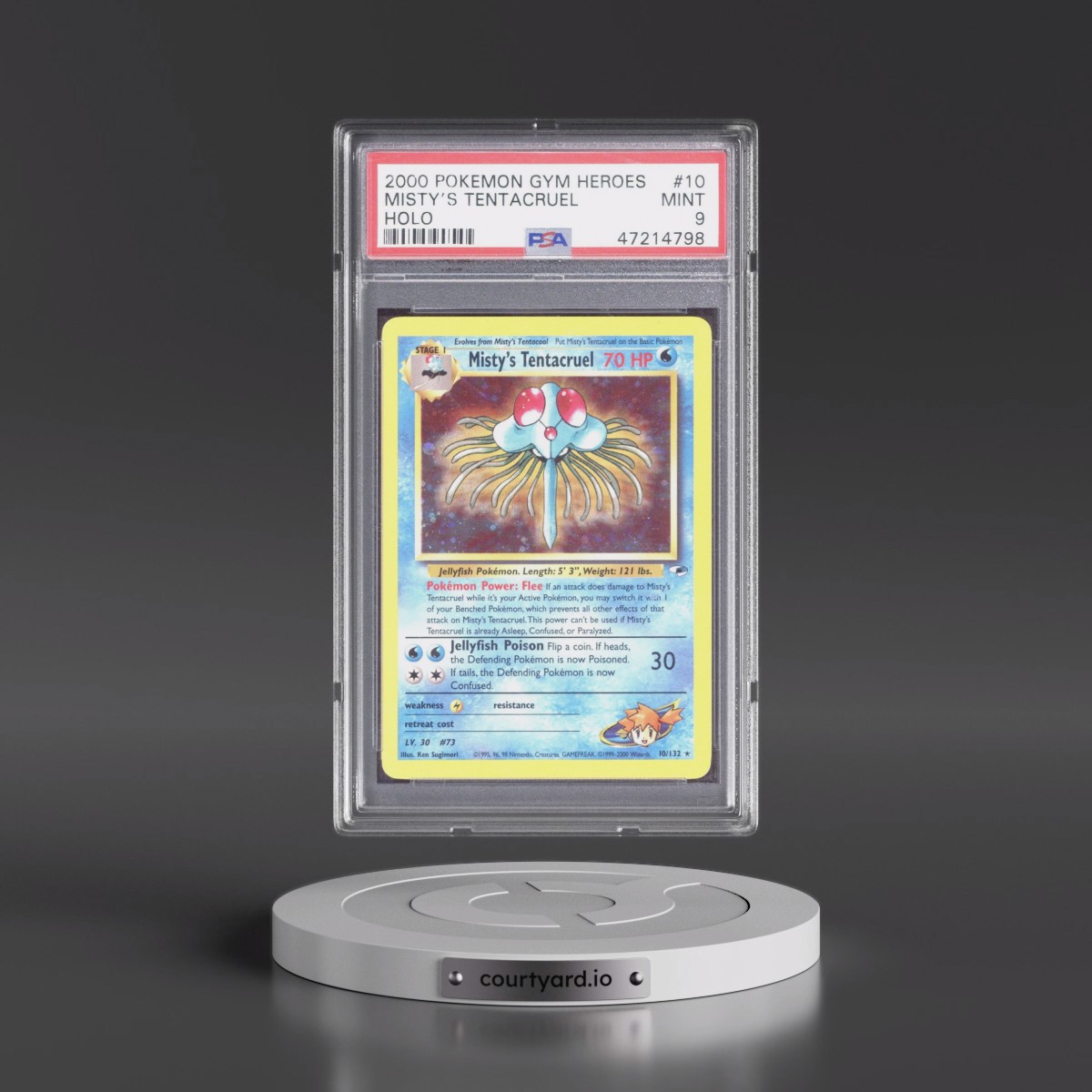 2000 Pokémon Gym Heroes #10 Misty's Tentacruel - Holo (PSA 9 MINT)