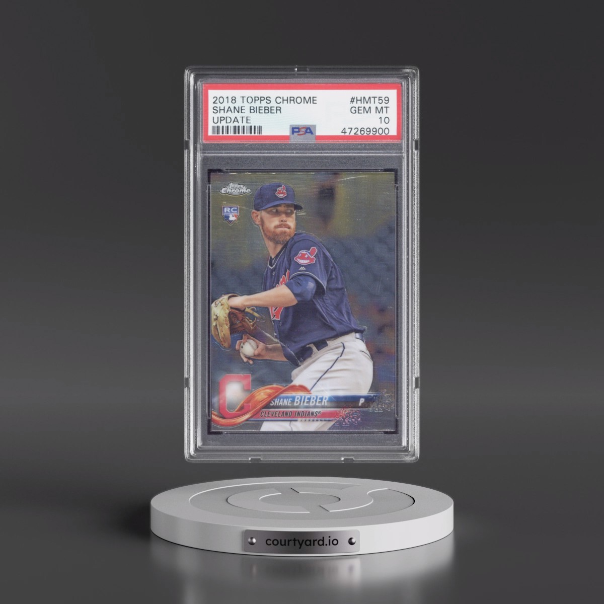 2018 Topps Chrome Update #HMT59 Shane Bieber (PSA 10 GEM MINT)
