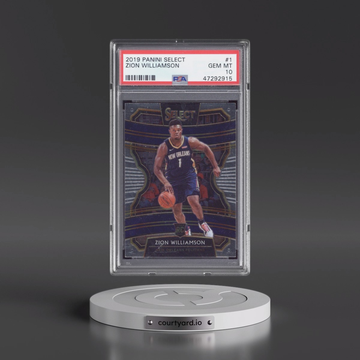 2019 Panini Select #1 Zion Williamson (PSA 10 GEM MINT)