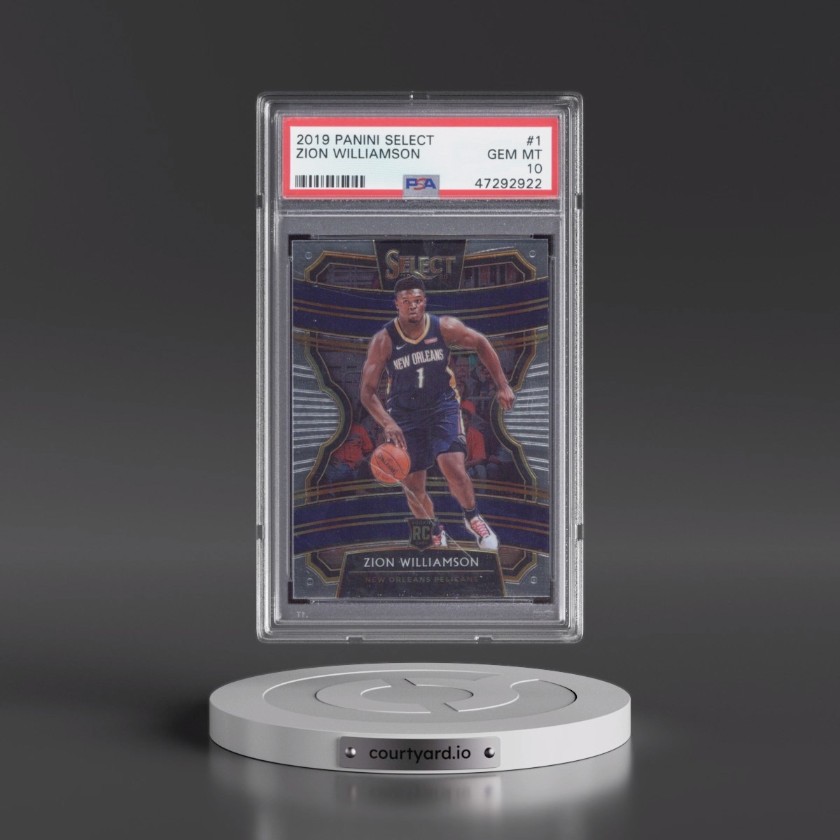 2019 Panini Select #1 Zion Williamson (PSA 10 GEM MINT)